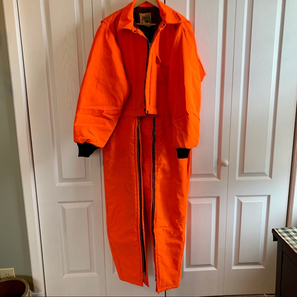 Blaze Orange Hunting Suit Winter Weight